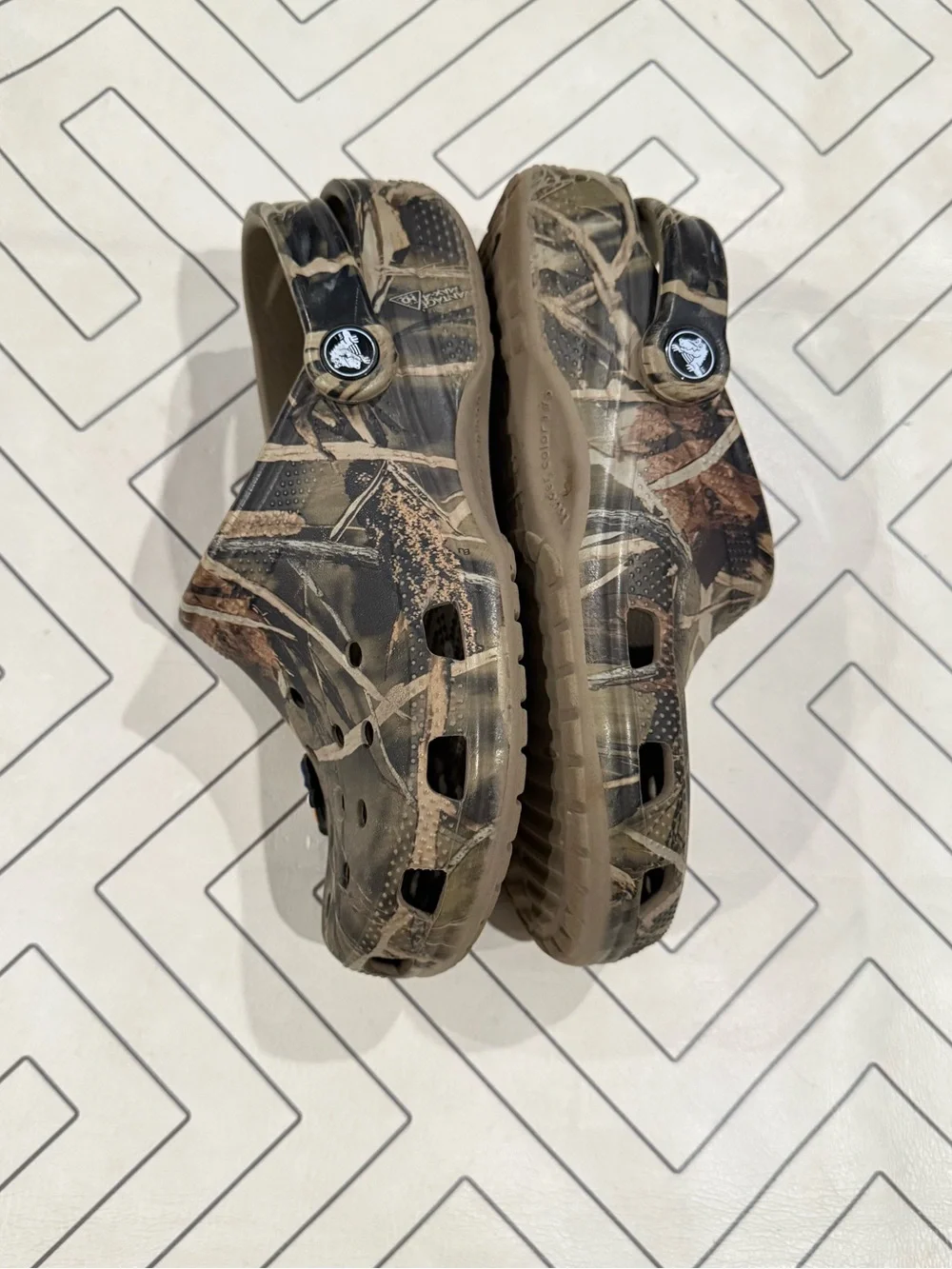 CROCS Kids Camo Slip-On Sandals